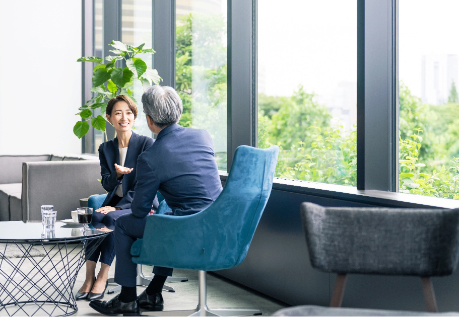 Bright business meeting