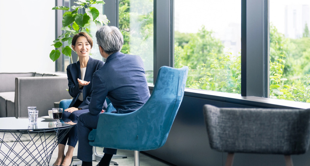 Bright business meeting concept