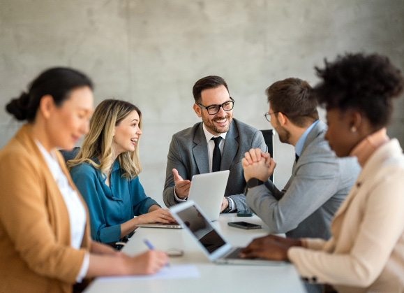 Business team in boardroom