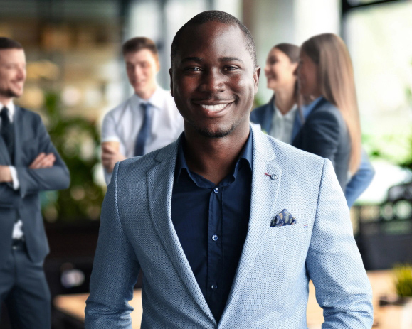 Professional man in suit