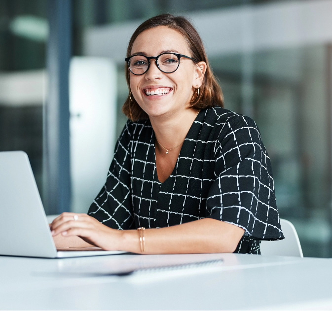 Professional woman smiling