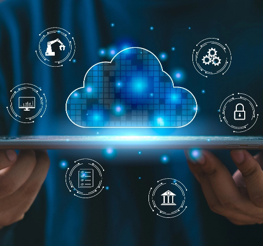 Technology cloud concept