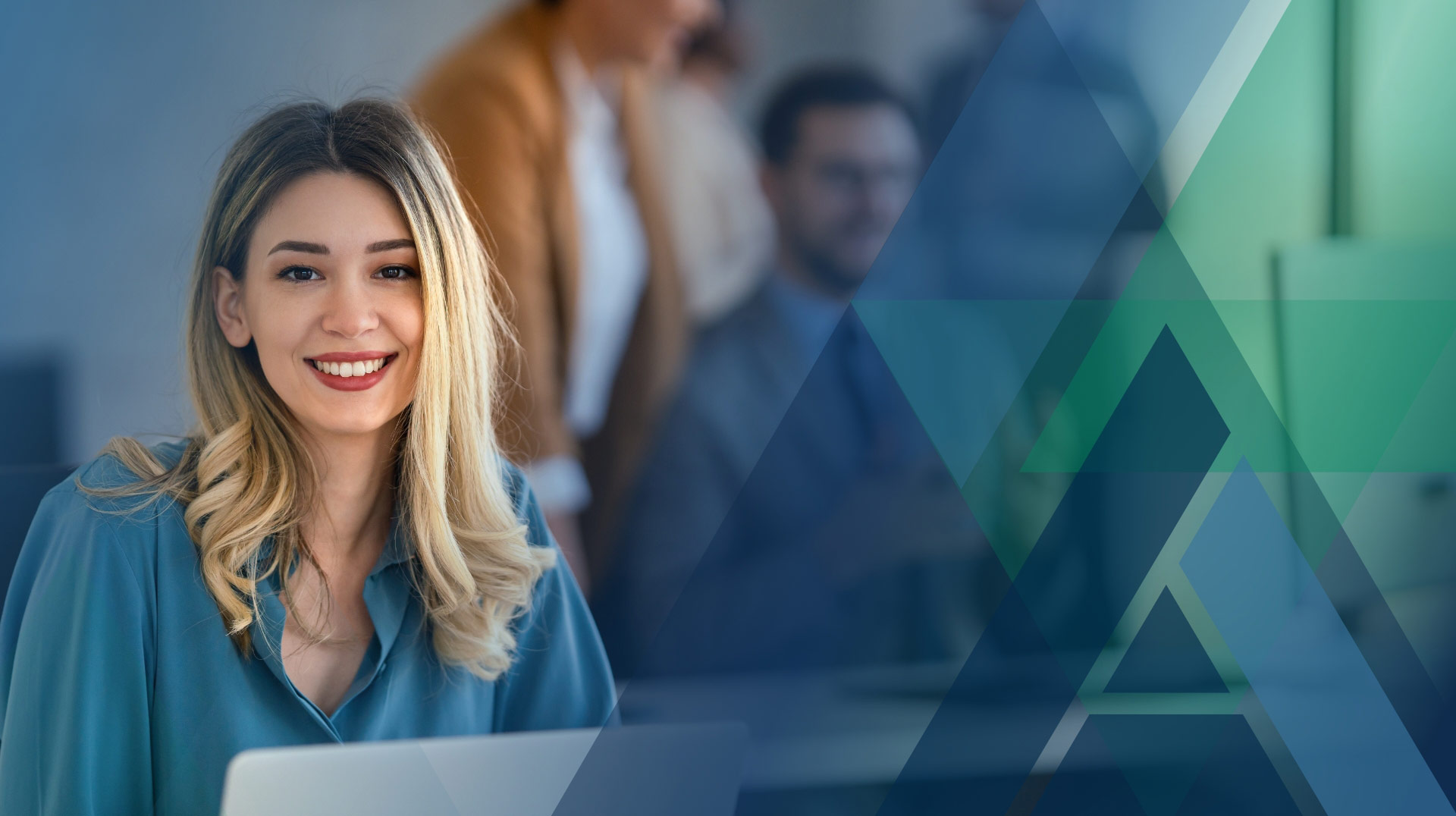 Young professional woman smiling