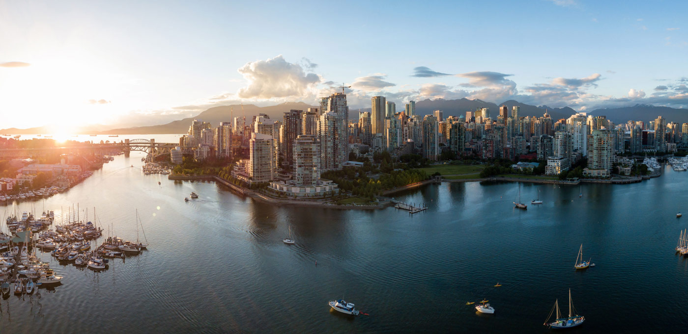 Panoramic view of harbour